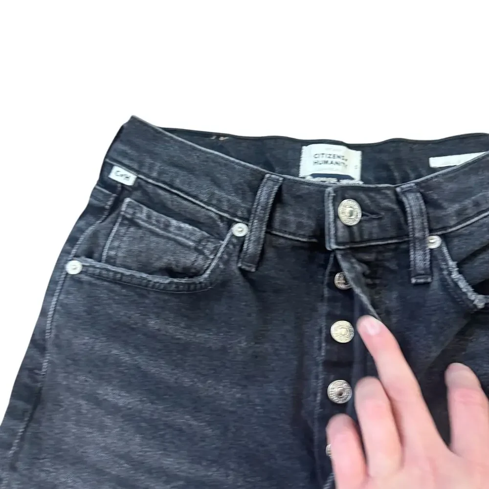 Citizens of Humanity Jolene High Rise Vintage Slim Jean Stormy Wash - Picture 4 of 11
